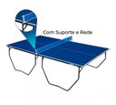 Ver imagem 3 de Mesa de Ping Pong com Rodas, Suporte e Rede Mdf 15mm Klopf 1009 + Kit Raquetes e Bolinhas 5055