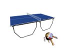 Ver imagem 1 de Mesa de Ping Pong com Rodas, Suporte e Rede Mdf 15mm Klopf 1009 + Kit Raquetes e Bolinhas 5055