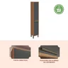 Paneleiro Simples com 2 Portas 100% MDF Vicenza - 5