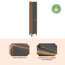 Ver imagem 5 de Paneleiro Simples com 2 Portas 100% MDF Vicenza