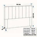 Ver imagem 7 de Kit Cabeceira e Calçadeira Baú Carla Casal 140 Cm - Veludo Marrom
