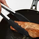 Ver imagem 4 de Pegador Multiuso Silicone e Inox - Pinça - Churrasco - Salada - Grelhados - Fritura