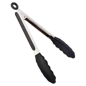 Pegador Multiuso Silicone e Inox - Pinça - Churrasco - Salada - Grelhados - Fritura