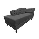 Ver imagem 4 de Recamier Decorativo Divã Styllus Lado Esquerdo Suede Cinza