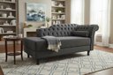 Ver imagem 1 de Recamier Decorativo Divã Styllus Lado Esquerdo Suede Cinza