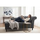 Ver imagem 2 de Recamier Decorativo Divã Styllus Lado Esquerdo Suede Cinza