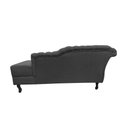Ver mais imagens de Recamier Decorativo Divã Styllus Lado Esquerdo Suede Cinza