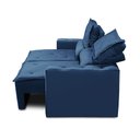 Ver mais imagens de Sofá Retrátil e Reclinável 3 lugares com Molas 2,00m Laura Suede Azul Madelina