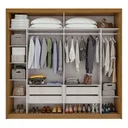Ver imagem 2 de Guarda-roupa Casal 100% MDF 2 Portas 4 Gavetas Velaris Móveis Lopas