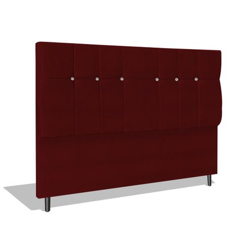 Cabeceira Estofada Box Solteiro Encosto para Cama Audi X1 94x126 Marsala