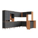 Ver imagem 3 de Cozinha Modulada Completa 11 Peças com Cristaleira 16 Portas 6 Gavetas Isabelle