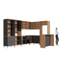 Ver imagem 5 de Cozinha Modulada Completa 11 Peças com Cristaleira 16 Portas 6 Gavetas Isabelle