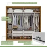 Guarda Roupa Casal com Espelho 2 Portas 4 Gavetas Velaris Móveis Lopas - 10