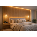 Ver imagem 4 de Painéis Ripados Wpc 18mm Carvalho 290x16cm - Revestimento Decorativo Parede Sala Quarto Cozinha