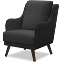 Ver imagem 2 de Kit 2 Poltronas para Sala Decorativas C/ Tachas Sarah Veludo Cinza
