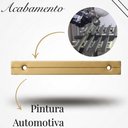 Ver imagem 3 de Kit 10 Puxador Porta Gavet Móveis Cozinha Drop Alumínio 50mm - Ouro