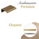Ver imagem 2 de Kit 10 Puxador Porta Gavet Móveis Cozinha Drop Alumínio 50mm - Ouro