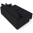 Ver imagem 7 de Sofá Cama Retrátil para Sala de Estar 174cm Una K01 Veludo Preto - Lyam Decor