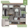 Guarda Roupa Casal com Espelho 8 Portas 4 Gavetas Duna Móveis Lopas - 7