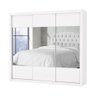 Guarda Roupa Atlanta 3 Portas com Espelho S/pe Carioca Moveis Branco - 1