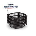 Ver imagem 5 de Organizador Chao 3 Prateleiras Fruteira Andares Estante Multiuso Cesto Desmontavel Redonda Cozinha B