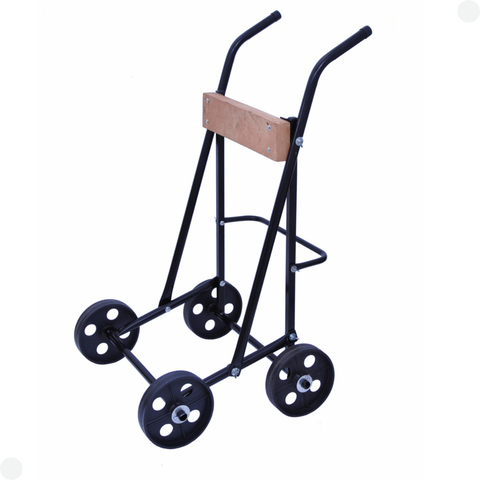 Carrinho para Motor de Popa Preto 4 Rodas
