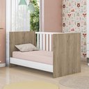 Ver imagem 6 de Berço Mini Cama Doce Sonho Estrado Regulavel Branco/Carvalho
