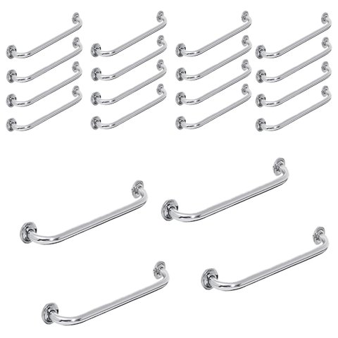 Alça Barra de Apoio Banheiro 60 cm Acessibilidade Kit 20 Uni Gestante Idoso Ajuda Segurança