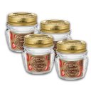 Ver imagem 2 de Kit 4 Potes de Vidro Quattro Stagioni 80 ml Para Conservas e Afins COM Tampa Original Quattro Stagio