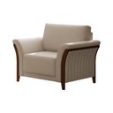 Ver imagem 6 de Poltrona Decorativa 102cm Perry Linho Bege - Sallar Home