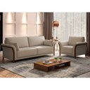 Ver imagem 2 de Poltrona Decorativa 102cm Perry Linho Bege - Sallar Home