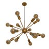 Lustre Pendente Sputinik 12 Hastes - Ideal para Mesa Jantar, Sala, Quarto - Cor Dourado - 1
