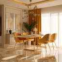 Ver imagem 6 de Lustre Pendente Sputinik 12 Hastes - Ideal para Mesa Jantar, Sala, Quarto - Cor Dourado