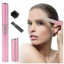 Ver imagem 2 de Mini Depilador Elétrico Aparador Sobrancelha Caneta Rosa