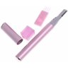 Mini Depilador Elétrico Aparador Sobrancelha Caneta Rosa - 5