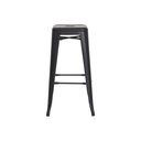 Ver imagem 3 de Banqueta Tolix Iron Design Industrial Preto Fosco 76 Cm Aço