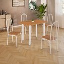 Ver imagem 5 de Conjunto Sala de Jantar Mila 4 Cad Ilhabela Branca C- Jambo