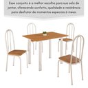 Ver imagem 2 de Conjunto Sala de Jantar Mila 4 Cad Ilhabela Branca C- Jambo