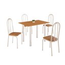 Ver imagem 1 de Conjunto Sala de Jantar Mila 4 Cad Ilhabela Branca C- Jambo