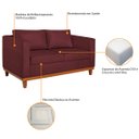 Ver imagem 6 de Kit Sofá 3 Lugares e 2 Poltronas Europa 180 cm Estilo Conforto e Elegância Suede - Doce Sonho