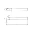 Ver imagem 2 de Martelo de Unha Polido 27 Mm Tramontina com Cabo em Madeira Envernizada Tramontina