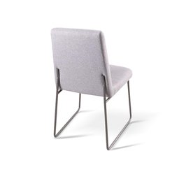 Conjunto Sala de Jantar Copa Castanho com 4 Cadeiras Neat Linho Cinza Base Grafite - 8