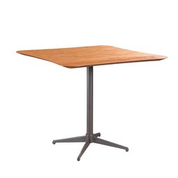 Conjunto Sala de Jantar Copa Castanho com 4 Cadeiras Neat Linho Cinza Base Grafite - 3