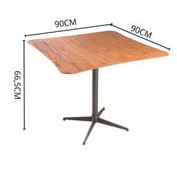 Conjunto Sala de Jantar Copa Castanho com 4 Cadeiras Neat Linho Cinza Base Grafite - 5