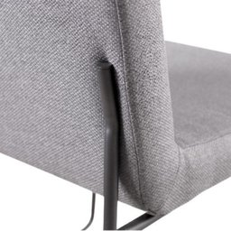 Conjunto Sala de Jantar Copa Castanho com 4 Cadeiras Neat Linho Cinza Base Grafite - 9