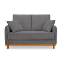 Ver imagem 7 de Sofá Belga 2 Lugares Base Madeira para Sala Pequena Cinza Bz Home Decor