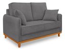 Ver imagem 3 de Sofá Belga 2 Lugares Base Madeira para Sala Pequena Cinza Bz Home Decor
