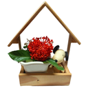 Ver imagem 1 de Casa Prateleira Floreira em Madeira para Plantas e Objetos