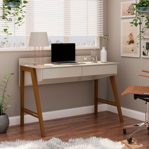 Escrivaninha Mesa Computador Escritório Quarto Nexus:off White