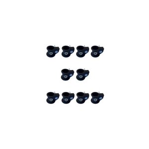 50 Presilha Injetada 30mm Barra Pump Academia Musculacao Trava Pesos Bloqueador Jfit